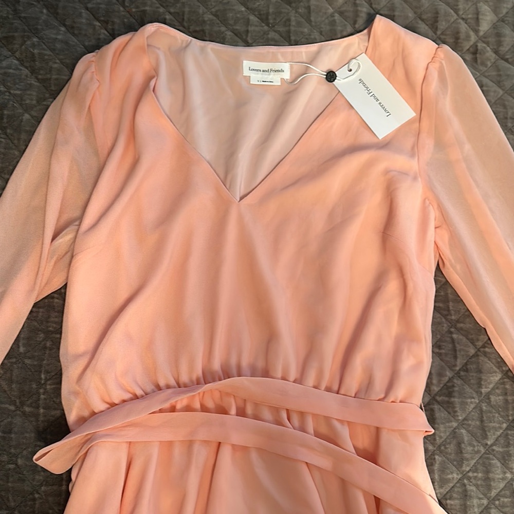 Lovers and Friends Lila dress S peach Revolve